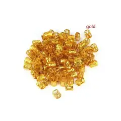 GENERICO - 1000 Anillos / Accesorios Para Trenzas Africanas / DORADO