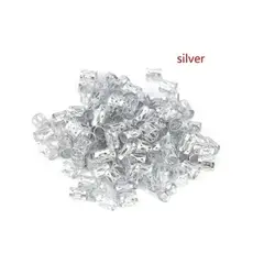 GENERICO - 1000 Anillos / Accesorios Para Trenzas Africanas / PLATEADO