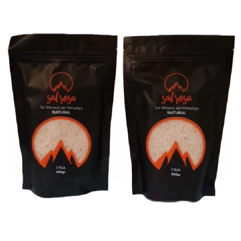 GENERICO - Sal Rosada del Himalaya FINA 1Kg. 2 bolsas doypack de 500g