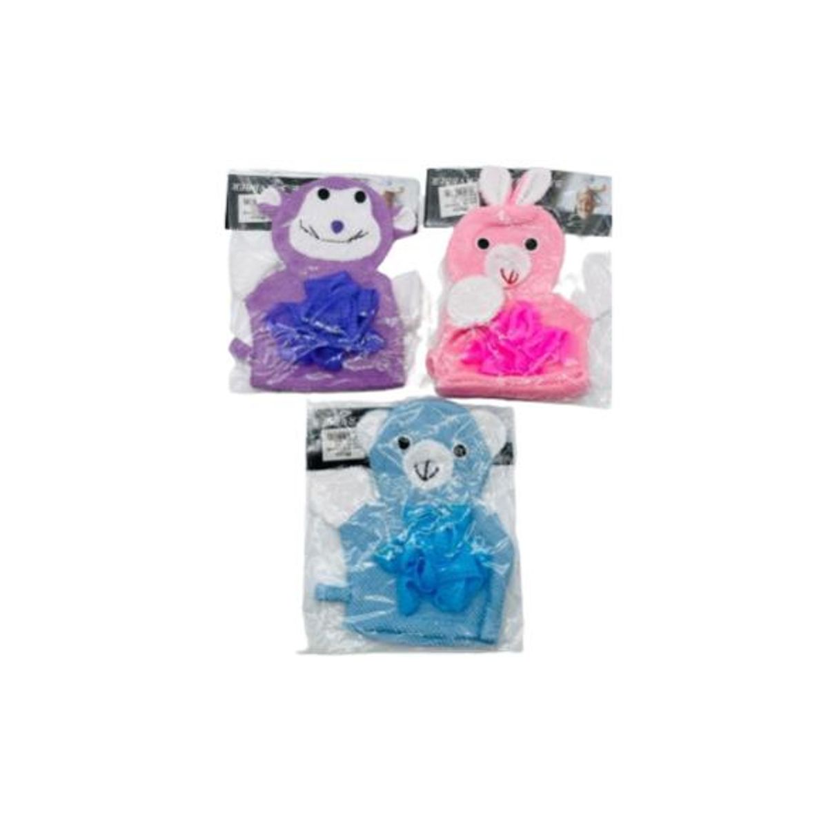 MOOI - GUANTES EXFOLIANTE PARA DUCHA-MORADO