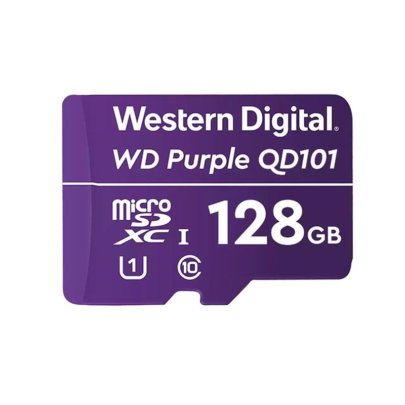 WESTERN DIGITAL - Tarjeta De Memoria MicroSD 128gb Purple Qd101 WD