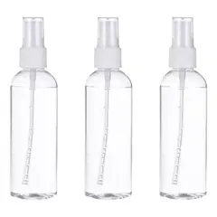 GENERICO - Set 3 Botella De Viaje Pulverizador 100 Ml Transparente