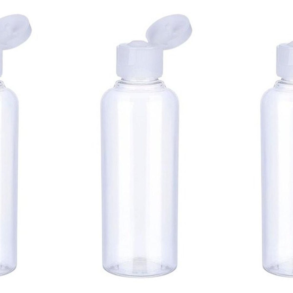 GENERICO - Set 3 Botella De Viaje Dispensadora 100 Ml Transparente