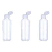 Set 3 Botella De Viaje Dispensadora 100 Ml Transparente