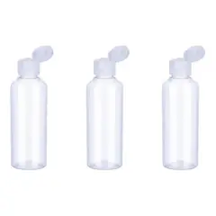 GENERICO - Set 3 Botella De Viaje Dispensadora 100 Ml Transparente