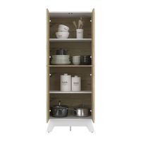Mueble Alacena 4 Puertas Café Claro 150.5x60x40 cm