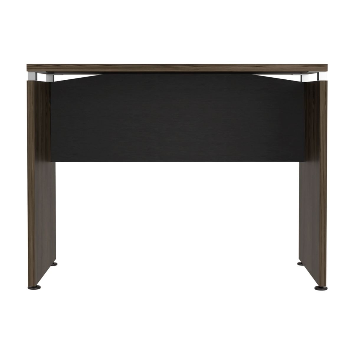 FMFURNITURE - Mesa Escritorio M-100 Home Office - Negro  Coñac