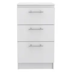 FMFURNITURE - Mueble Base 3 Cajones Fm-002B Blanco
