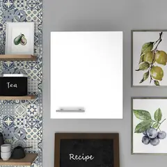 FMFURNITURE - Mueble De Cocina Aereo 1 Puerta Blanco 181.1x51.2x36.8 cm