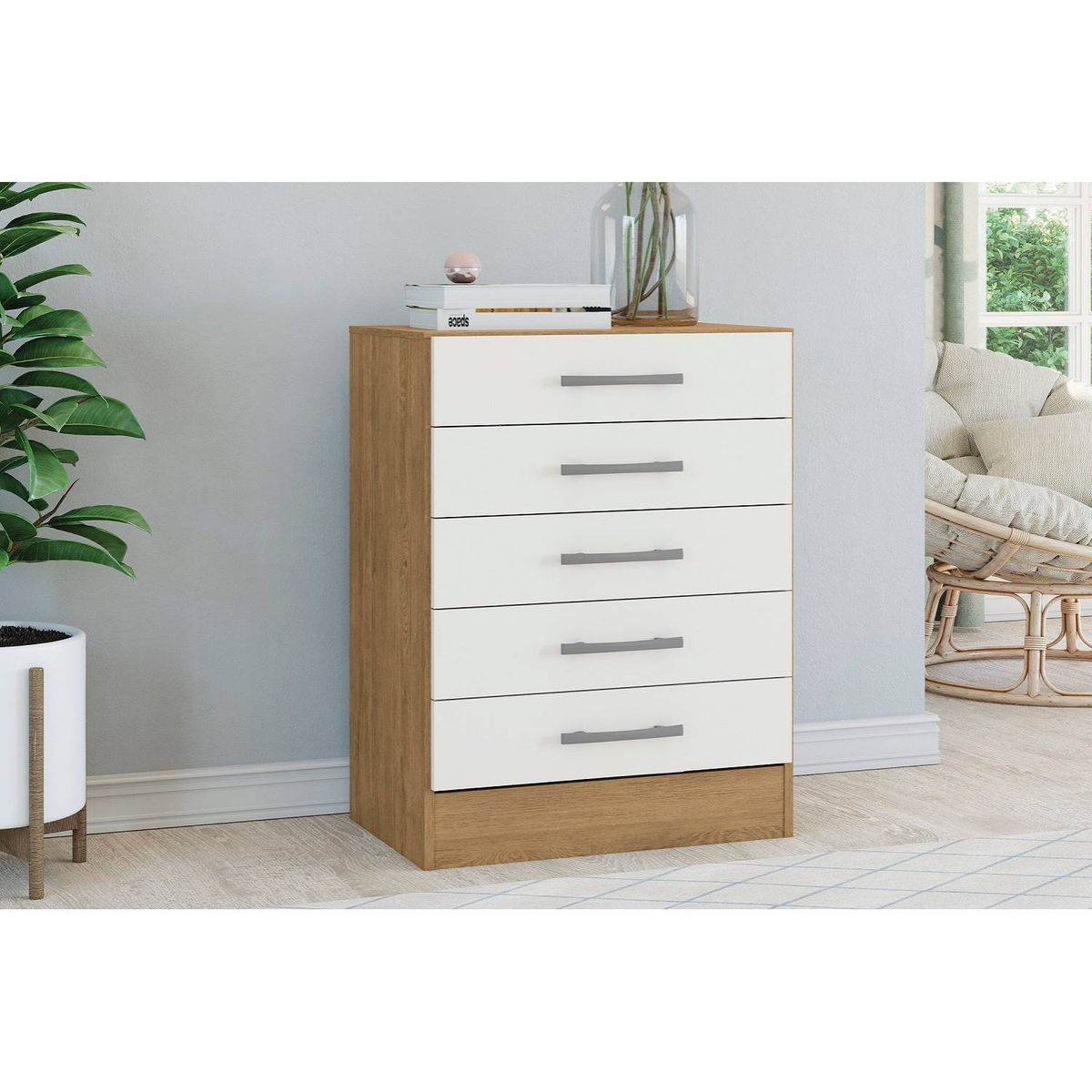 YARDAS - Cómoda Yardas Carla Blanco / Angelín 5 Cajones