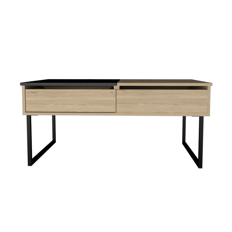 FMFURNITURE - Mesa Funcional Extensible Fm-004C - Cafe Claro / Negro