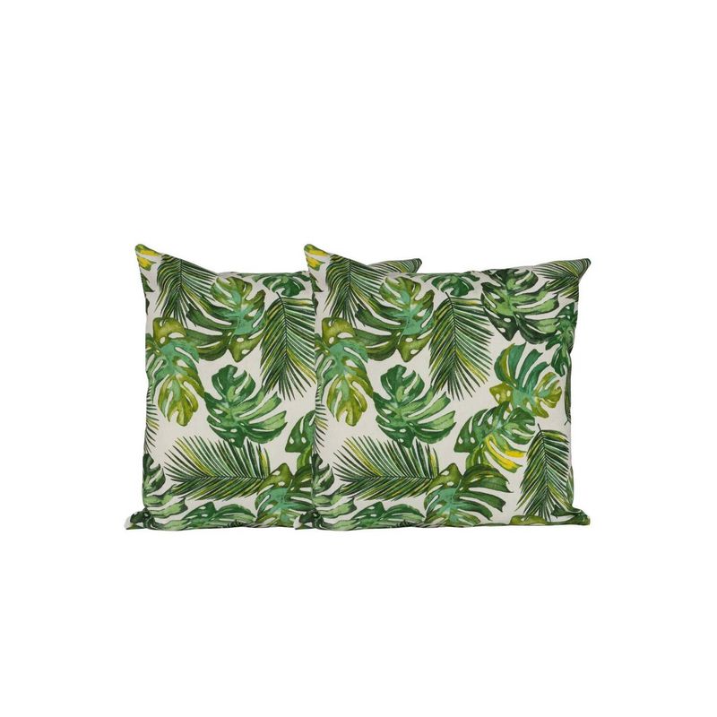 MASEL - Set 2 cojines lona española bahamas green 50 x 50