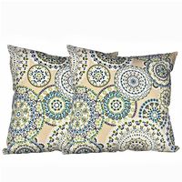 Set 2 cojines lona  50x50 cargagena verde