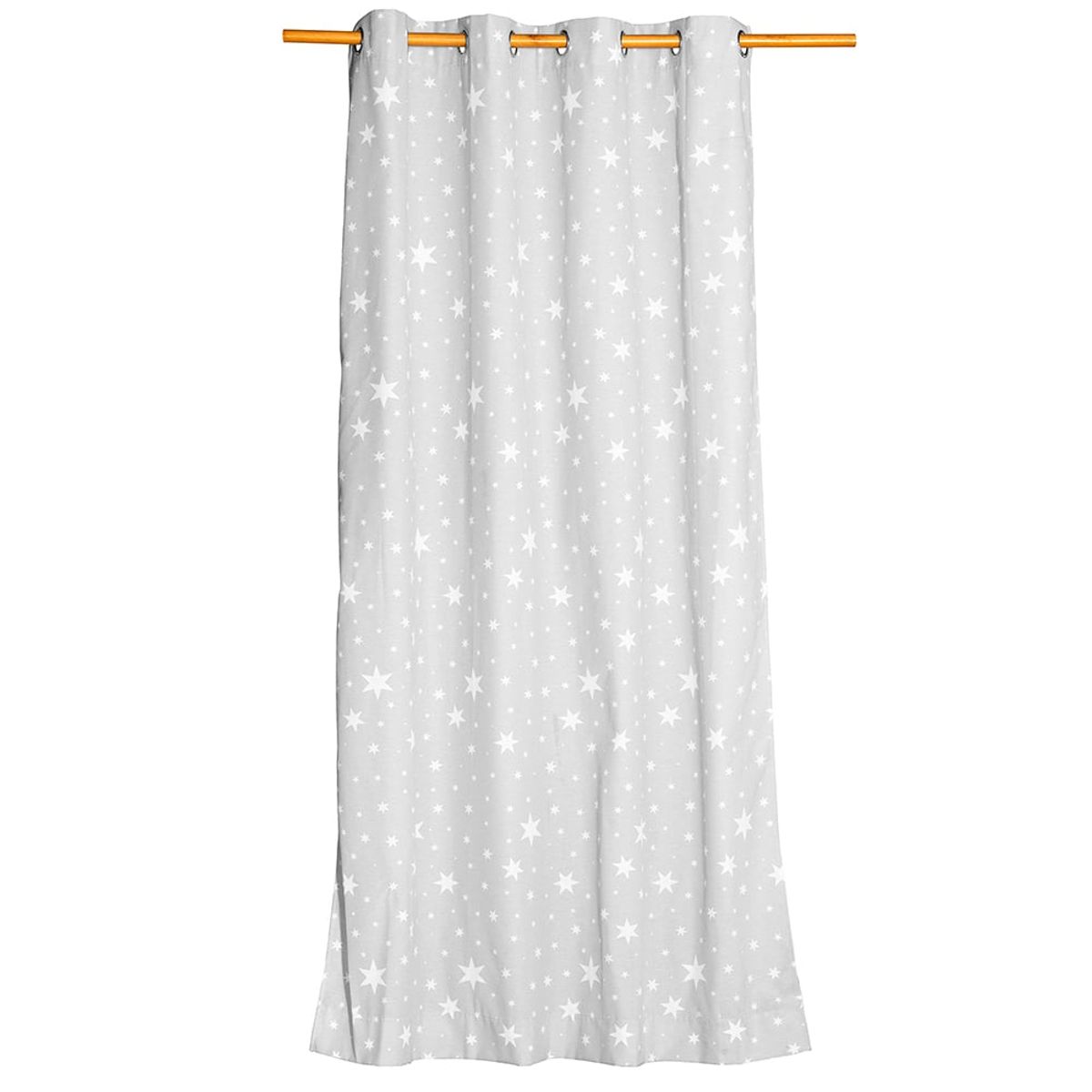 MASEL - Cortina lona  española  estrella  gris  140 x 225