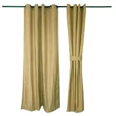 MASEL - Set 2 cortinas de ambiente kikar Bamboo  140x225