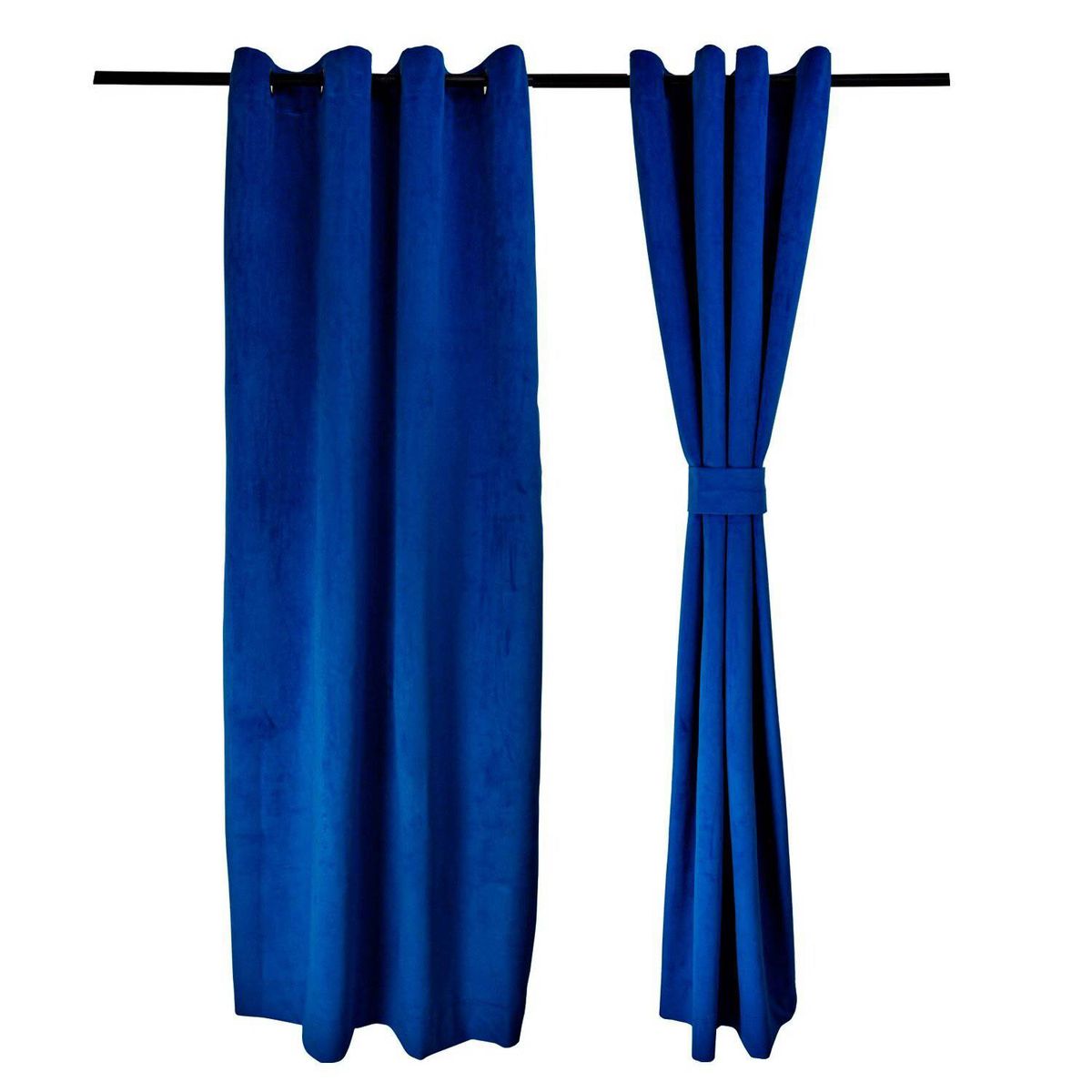 MASEL - Set 2 cortinas argollas new velvet  140 x 225