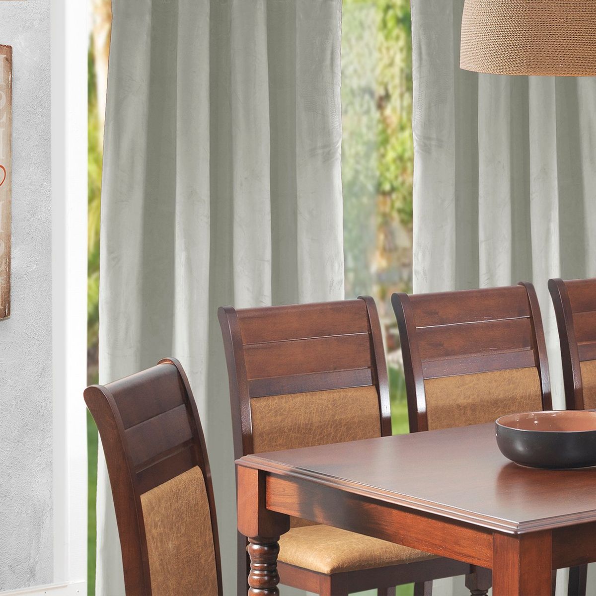 MASEL - Set 2 cortinas argollas new velvet  140 x 225