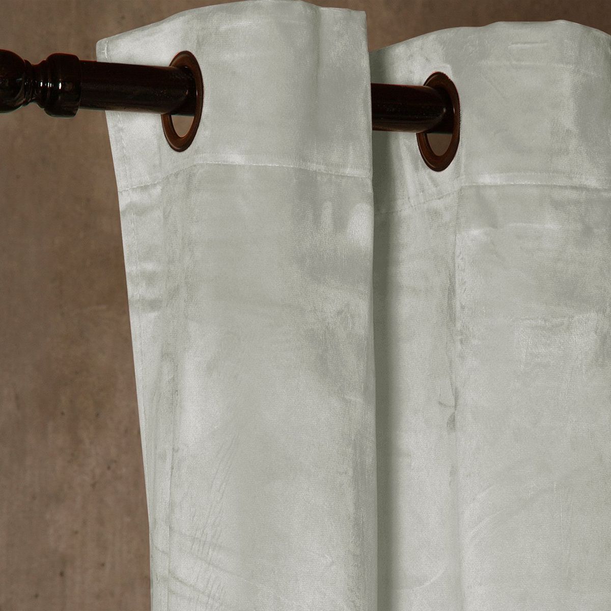 MASEL - Set 2 cortinas argollas new velvet  140 x 225