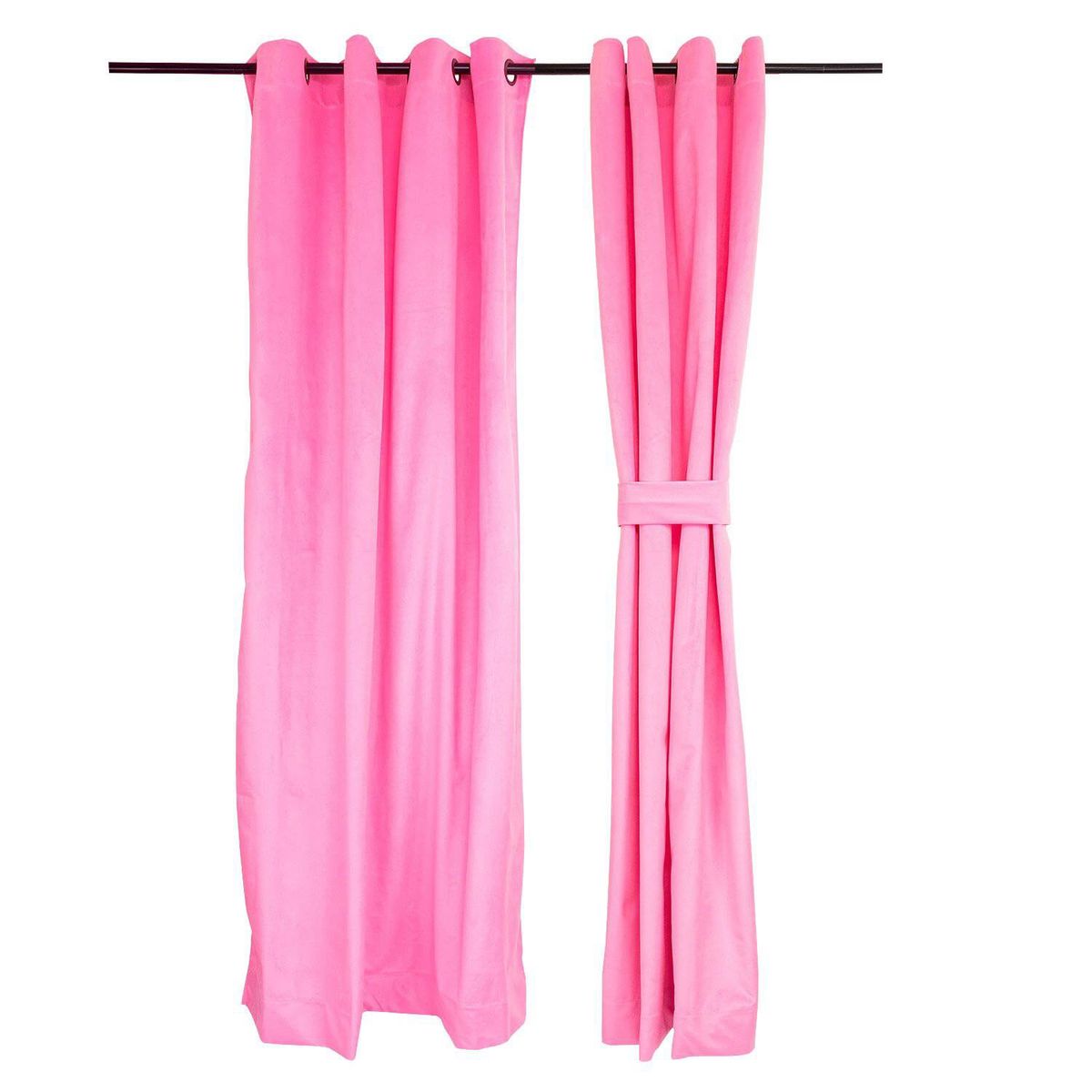 MASEL - Set 2 cortinas argollas new velvet  140 x 225