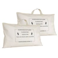 Set 2 almohadas pluma natural florentino 50 x 90