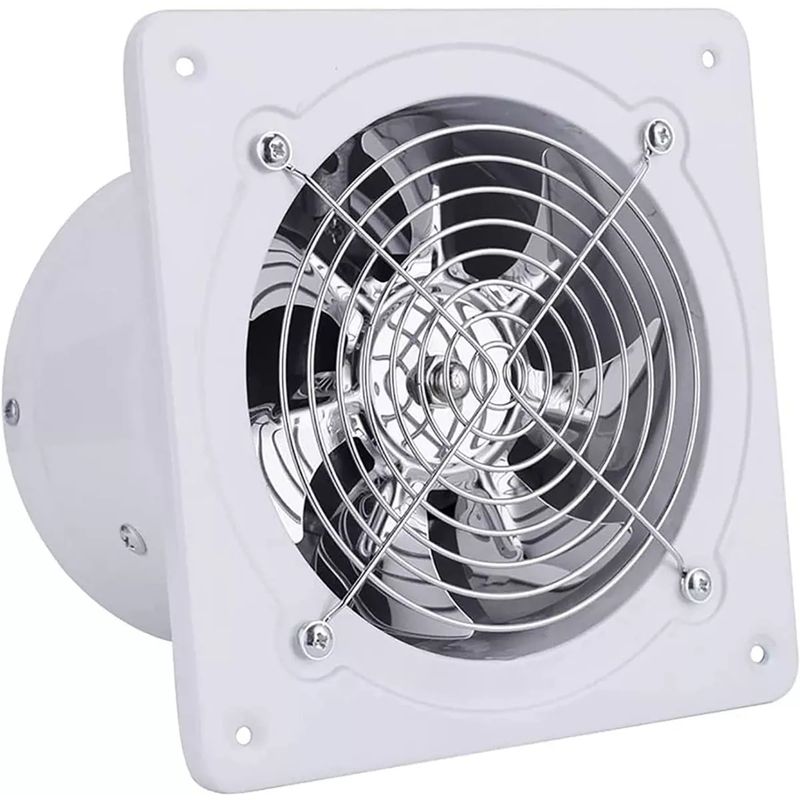 KUANGYE - Extractor De Aire Metálico Industrial 6 Pulgadas Para Baño Cocina