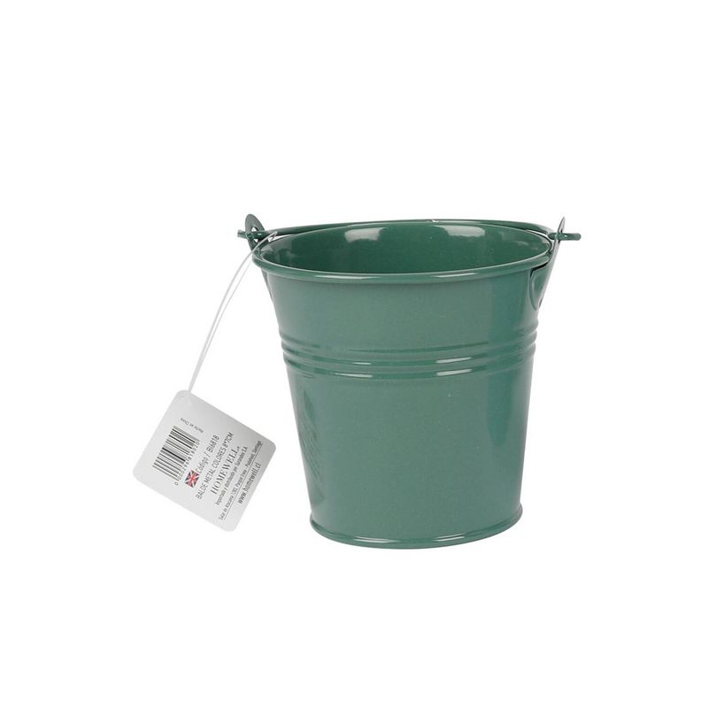 HOMEWELL - Balde de metal verde 8x7cm