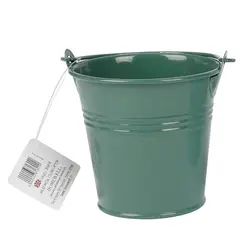 HOMEWELL - Balde de metal verde 8x7cm