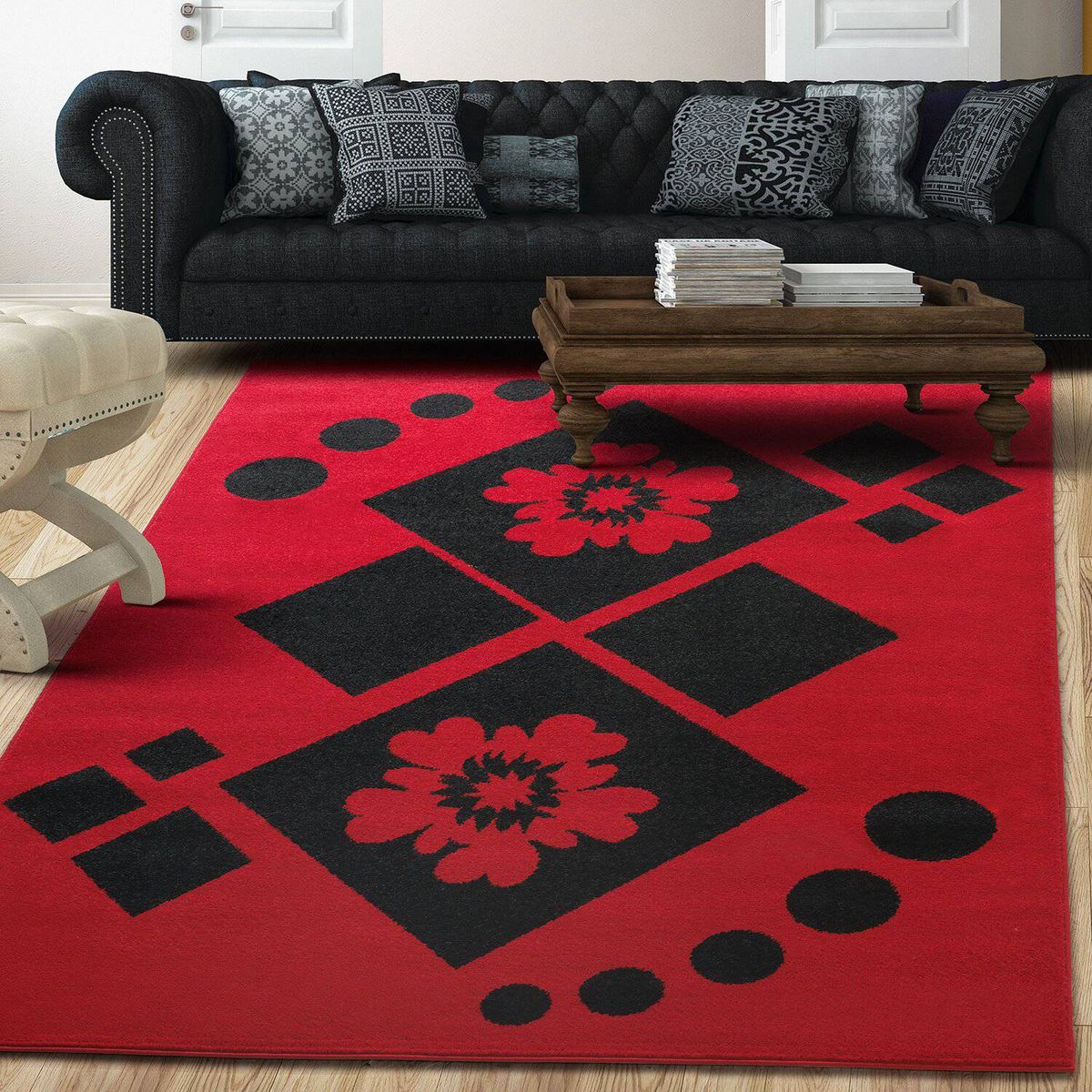 MODA ALFOMBRAS - Alfombra Amigo Roja 160 x 230 cm