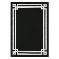 MODA ALFOMBRAS - Alfombra Amigo Negra 120 x 180 cm