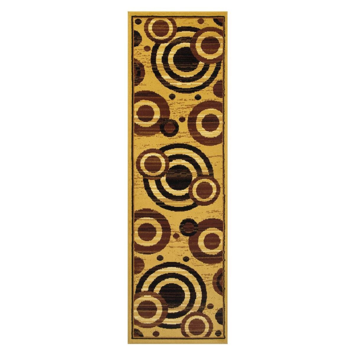 MODA ALFOMBRAS - ALFOMBRA PASILLO KASHAN KING BEIGE 66 cm x 430 cm