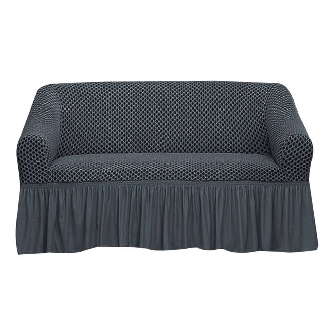 MODA ALFOMBRAS - Funda para sofa 2 cuerpos gris  135 x 85 cm