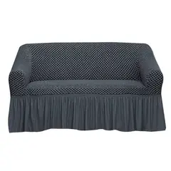 MODA ALFOMBRAS - Funda para sofa 2 cuerpos gris 135 x 85 cm