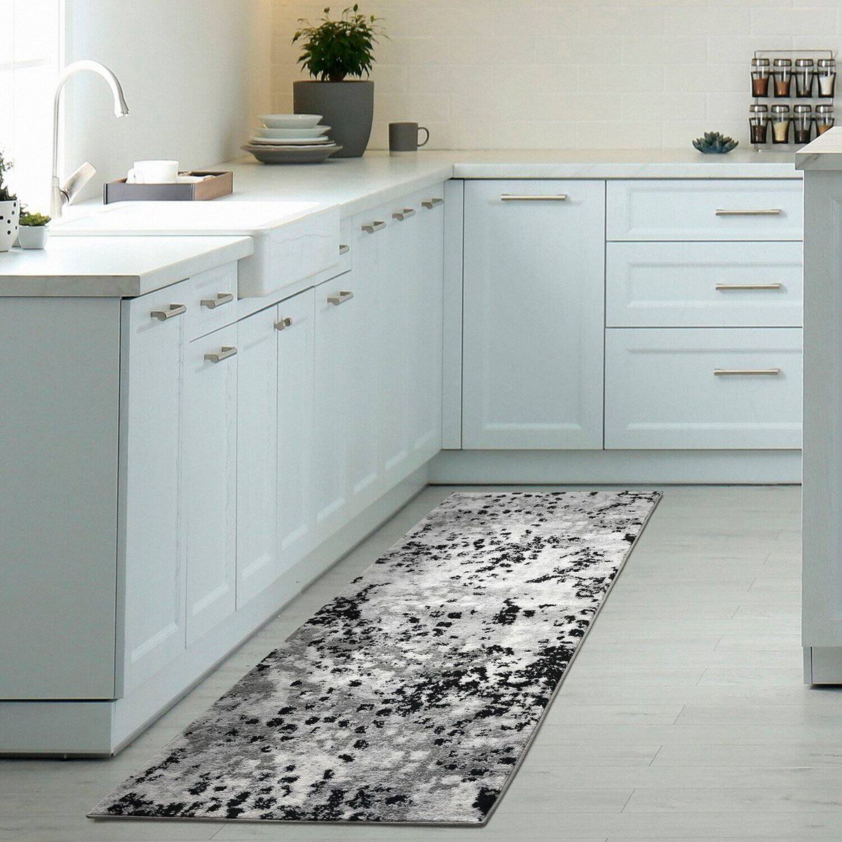 MODA ALFOMBRAS - Alfombra Pasillo Florida Gris 70 X 230 Cm