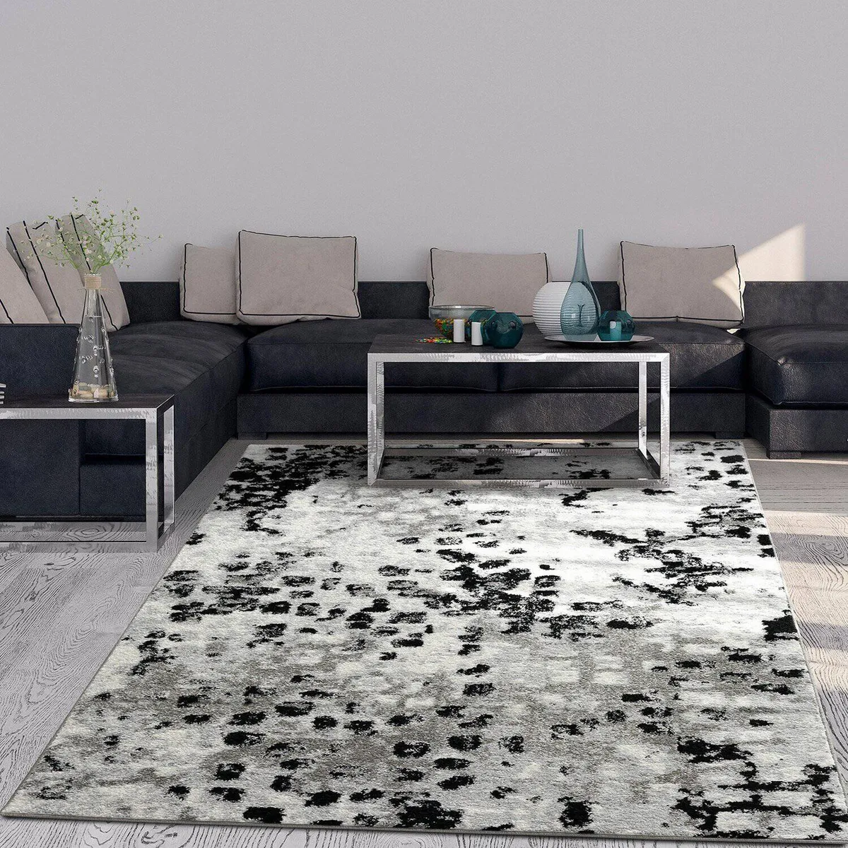 MODA ALFOMBRAS - Alfombra Florida Gris 300 X 400 Cm