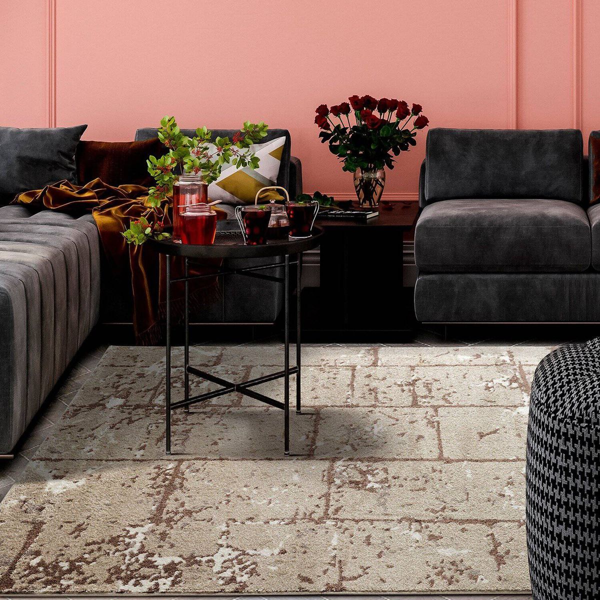 MODA ALFOMBRAS - Alfombra Florida Beige 300 X 400 Cm