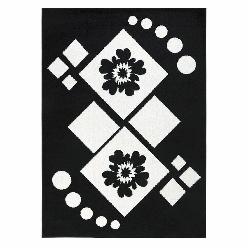 MODA ALFOMBRAS - Alfombra Amigo Negra 120 x 180 cm