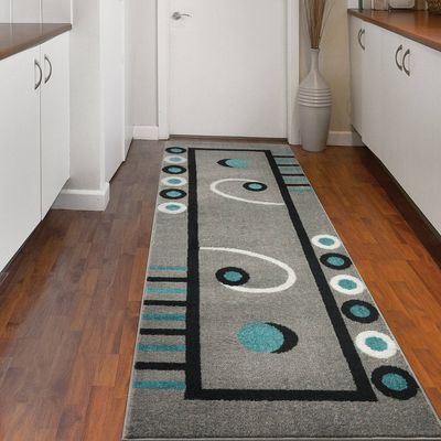 Imagen 2 del producto ALFOMBRA PASILLO FLORIDA AZUL 70 X 230 CM