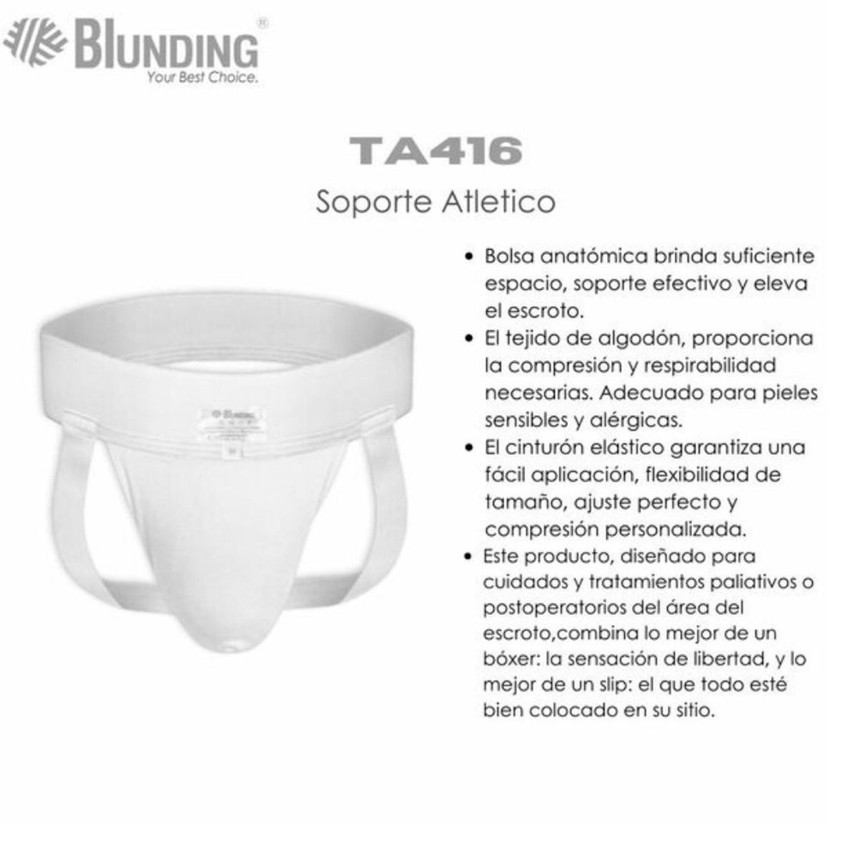 BLUNDING - Soporte Atlético - Talla Xl-Blunding