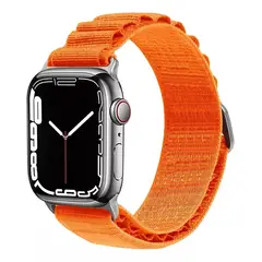 GENERICO - Correa Nylon Alpine Para Apple Watch 42 44 45 49 Ultra / Naranja