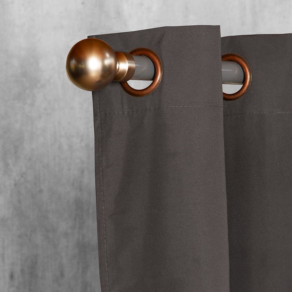 MASEL - Set 2  black out microfibra gris oscuro 140 x 225