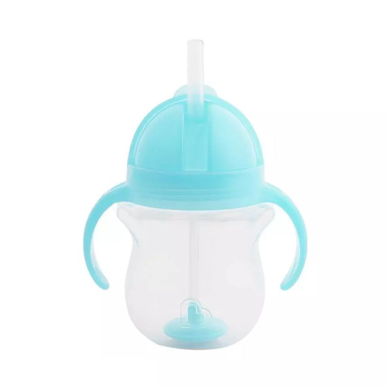 MUNCHKIN - Vaso Antiderrame Bombilla Con Peso Y Asas Munchkin - Azul