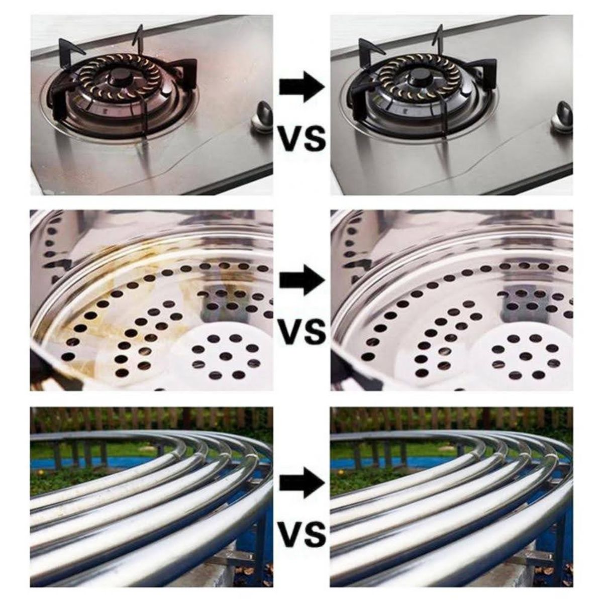 GENERICO - Limpiador Potente Ollas 500gr Pasta Limpiadora Acero Cocina