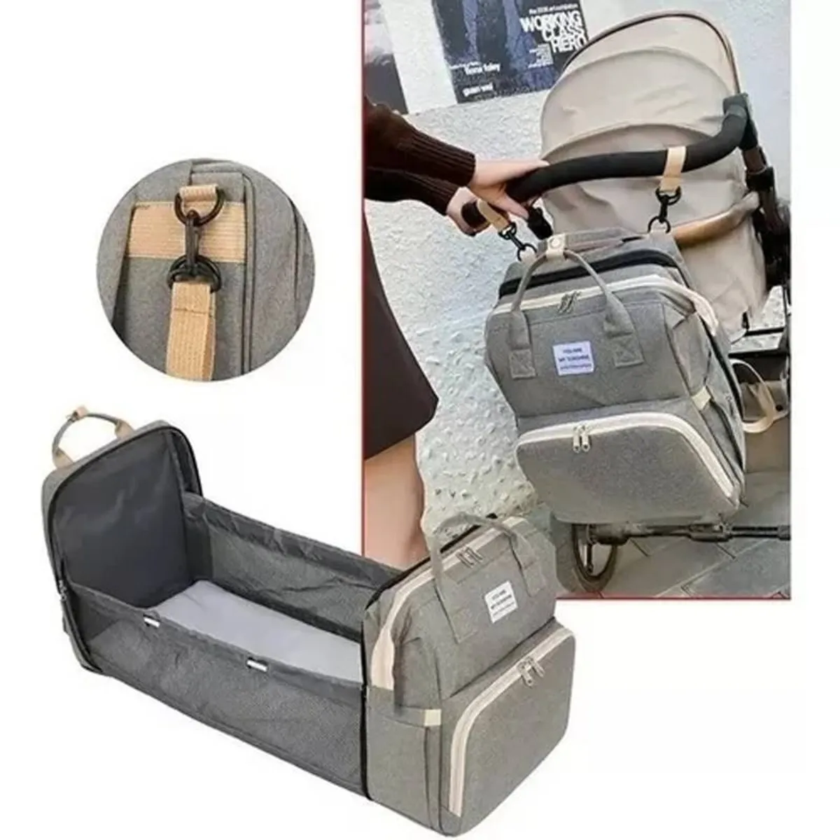 EVERSO - Mochilas Multifuncional Gran Capacidad Para Pañales Bebé Mamá