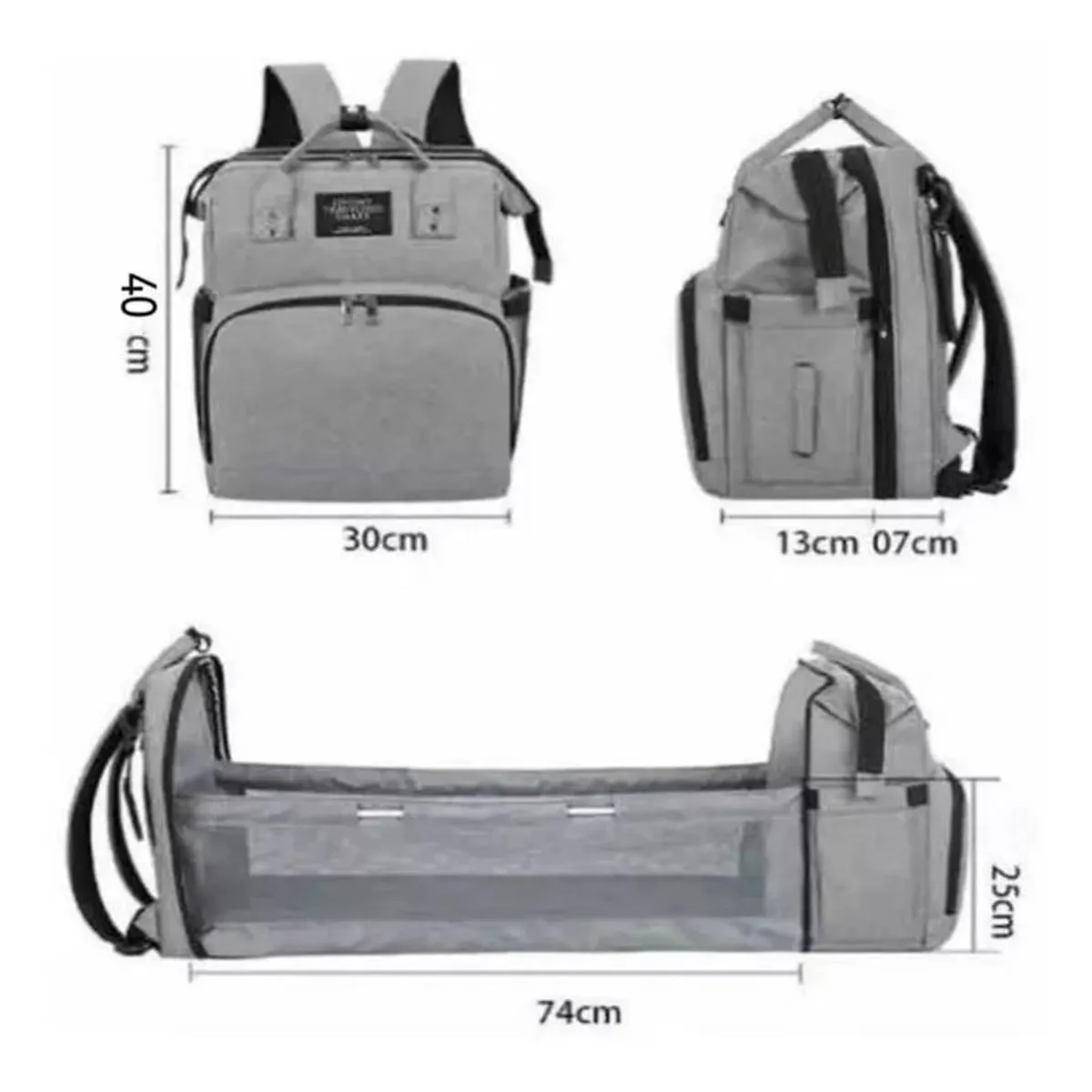 EVERSO - Mochilas Multifuncional Gran Capacidad Para Pañales Bebé Mamá