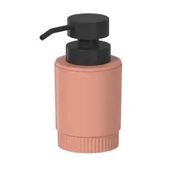 OU - Jabonera Con Dosificador Dorica Naranja C/Negro 300 Ml
