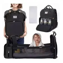 EVERSO - Mochilas Multifuncional Gran Capacidad Para Pañales Bebé Mamá
