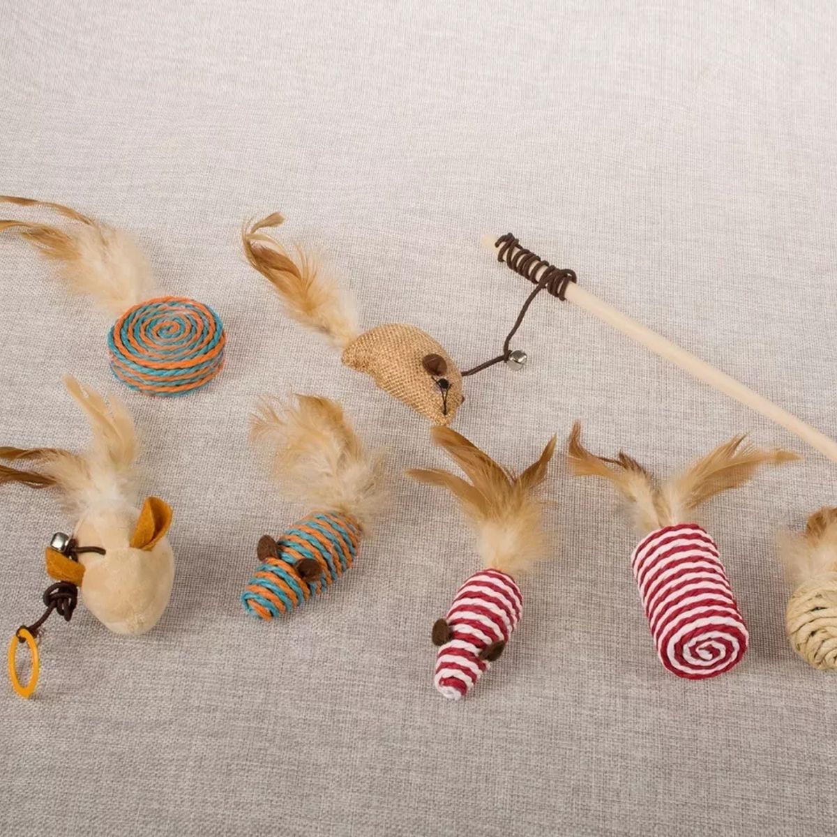 PET BED - Juguete Para Gatos Set Completo 7 Unidades