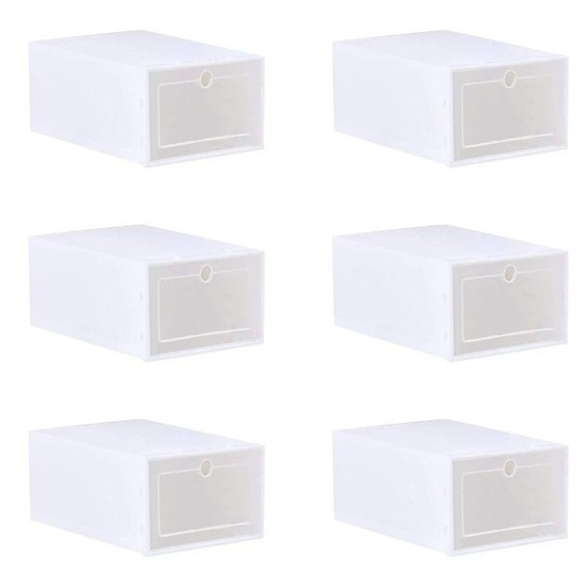 U BUY - Set 6 Caja Para Zapatos Organizador Armarble Apilable Flippe