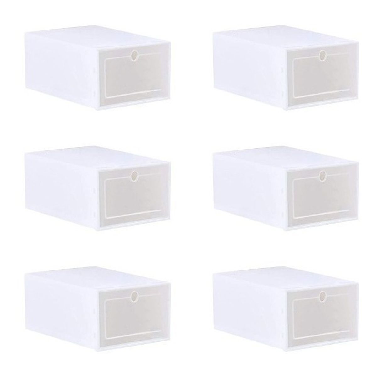 U BUY - Set 6 Caja Para Zapatos Organizador Armarble Apilable Flippe