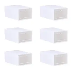U BUY - Set 6 Caja Para Zapatos Organizador Armarble Apilable Flippe